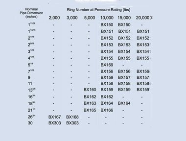 Ring Joint Gaskets Model BX